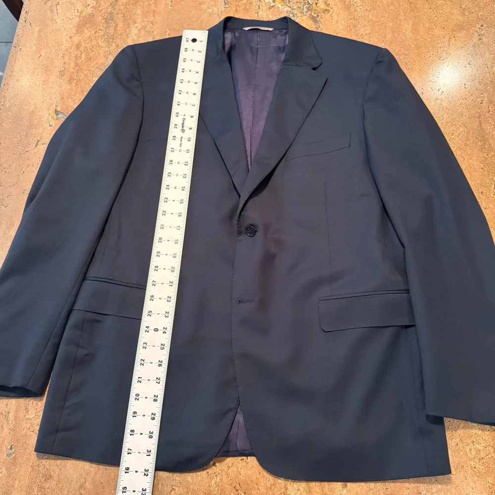 CANALI Mens Single Breasted 2 Button Wool Blue Blazer Suit Jacket Sz 58 EU/48 US